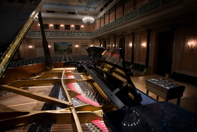 Grand piano at Konzerthaus Berlin; illustrative photo, not the Shenzhen venue
