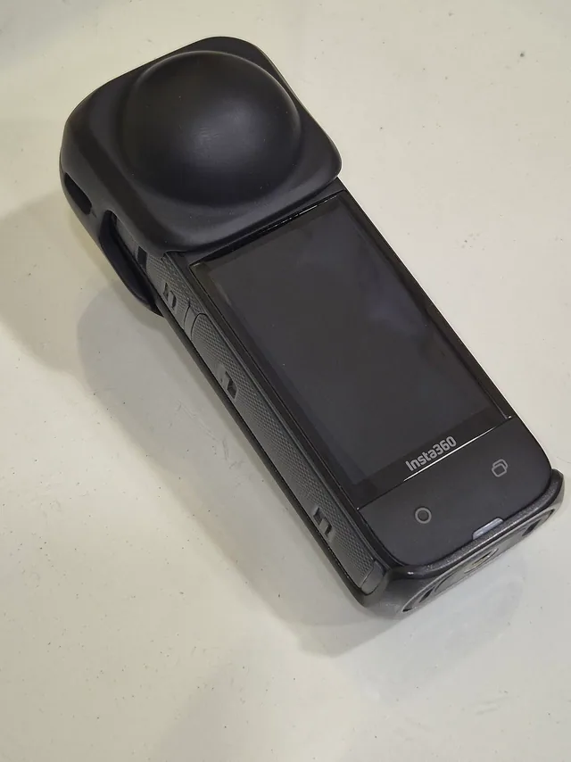 An Insta360 X4 360-degree camera