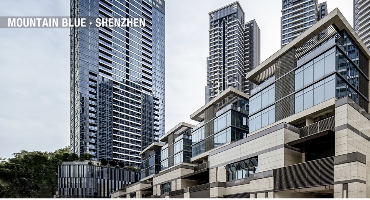 Mount Blue Residence on the Da Nanshan mountainside in Shekou